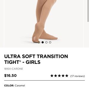 Capezio Ultra Soft Transition Tights - Caramel